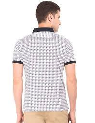 Men's Geometric Print Fashion Polo | Custom Patterned Pique Shirt | Tipped Contrast Collar Casual Top - Product Image 3