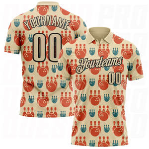 Polo pour homme avec logo imprimé personnalisé, séchage rapide, 100% polyester, t-shirt de sport, design uni, polos de golf, polos de bowling - Product Image 1