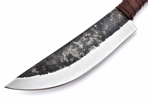 Cuchillo Vikingo de Primera Calidad con Cabeza de Cuervo de Odín, Forjado a Mano con Hoja de Acero de Alto Carbono y Mango con Cabeza de Ave - Product Image 2