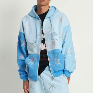 Sweat-shirts à strass pour hommes de haute qualité à prix de gros, vêtements d'hiver basiques, séchage rapide, respirants - Product Image 3