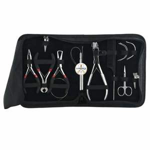 Outils pour extensions de cheveux, y compris pince pour extensions à bandes, boucle et crochet. - Product Image 1