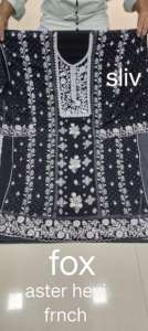 Zarkan Stones Work Colección de invierno Sin coser Heavy Faux Georgette Shalwar Kameez Fondo interior francés Dupatta Salwar Kameez - Product Image 2