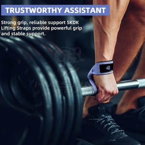 Accesorios de entrenamiento de levantamiento de pesas de calidad profesional, correa de levantamiento desarrollada para entrenamiento de fuerza, ejercicios de fitness y control del agarre. - Product Image 5