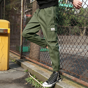 Custom Acid Wash Cargo Pants Vintage Streetwear Cargo <b>Trousers</b> Heavyweight Cotton Custom Logo Embroidery OEM ODM Wholesale - Product Image 5