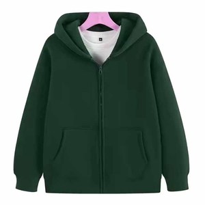 Sudadera con Capucha Unisex con Cierre, Corte Regular, Felpa Francesa de Algodón, Informal, con Bolsillos, para Otoño - Product Image 5