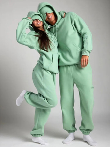 Ensemble deux pièces décontracté pour femme : sweat à capuche uni à manches longues et pantalon de survêtement ample pour l'automne et l'hiver - Product Image 6