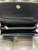 Pochette de luxe multifonction en cuir véritable imperméable pour femme, porte-cartes long avec plusieurs emplacements pour cartes