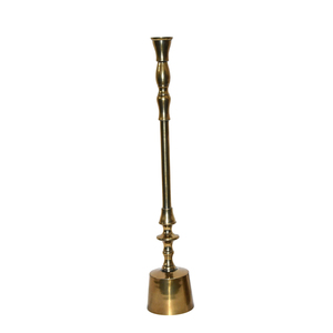Candelabro de la mejor calidad con acabado dorado para decoración del hogar, portavelas de aluminio fundido hecho a mano y personalizado. - Product Image 1