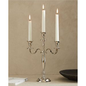 Elegant 5 Arm Silver Metal Candelabra Stand <b>Tall</b> Candle Holder For Wedding Centerpiece Luxury Home Dining <b>Table</b> Decor Ornaments - Product Image 5