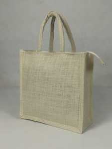 Bolsa de Yute Natural Reutilizable, Ecológica, con Asas Resistentes de Yute, para Compras, Eventos Promocionales y Regalos - Product Image 4