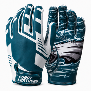 Gants de football pour hommes et garçons, respirants, anti-humidité, avec grip en silicone adhésif, durables, qualité professionnelle, personnalisables - Product Image 3