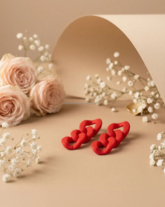 Pendientes de Resina Pulida Hechos a Mano de Blatant Exports para Mujeres y Niñas, Joyería de Moda para Bodas de Uttar Pradesh - Product Image 6