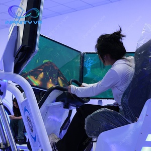 Gane dinero 3 pantallas 6 Dof Racing Seat <span class=keywords><strong>Simulator</strong></span> Motion Car Gaming Chair Simulador de conducción Juegos que funcionan con monedas para la venta - Product Image 4