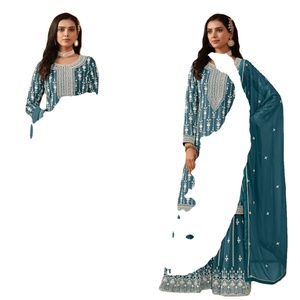ชุดสูท Salwar Kameez สำหรับผู้หญิงดีไซน์เนอร์ชาวอินเดียพร้อมด้วยชุด Dupatta แนวแฟนซีสำหรับงานแต่งงานและปาร์ตี้สำหรับผู้ใหญ่ - Product Image 1