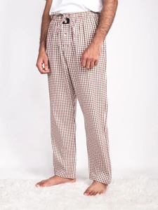 Pijamas de Verano para Hombre 2026, al por Mayor, Premium, Color Beige a Cuadros, 100% Algodón, Casuales, Ligeros y Cómodos - Product Image 5