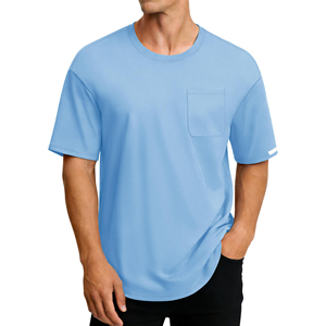 เสื้อยืดคอโอเวอร์ไซส์ทรงหลวม แขนสั้น คุณภาพพรีเมียม สั่งทำได้ ขายส่งเสื้อยืดแบบดรอปโชว์เดอร์ สไตล์ลำลอง - Product Image 1