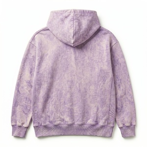 Sweat à capuche oversize en coton délavé personnalisé, style rétro vintage streetwear, épais, respirant, qualité supérieure - Product Image 2