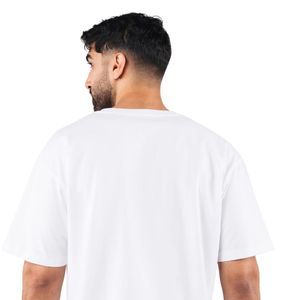 Men's <b>White</b> Oversized Graphic T Shirt Premium Cotton Crew Neck Relaxed Fit Casual Streetwear Fashion Summer Lifestyle Tee - Product Image 5