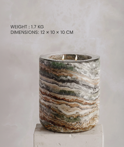 Portaobjetos de Piedra Ónix Eden, Decoración de Cristal Natural, Adorno de Mesa Hecho a Mano de Lujo para el Hogar u Oficina - Product Image 2