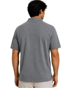 Polo Gris para Hombre, Manga Corta, Tela de Algodón Piqué, Diseño Liso Informal, Cuello Camisero, Polo Clásico Personalizado de Verano - Product Image 2