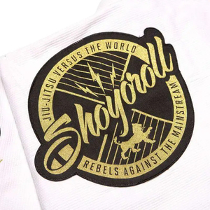 Kimono de Jiu Jitsu Brasileño BJJ para Adultos RTS Shoyrol de Alta Calidad, con Logotipo Frontal Lavado, 460 g/m², Negro, 100% Algodón, Duradero - Product Image 6