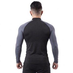 <b>Men</b> Rash Guard Long Sleeve Athletic <b>Shirt</b> Quick Dry Sportswear Breathable Performance Top Surfing <b>Swimming</b> Fitness Training 100% - Product Image 5