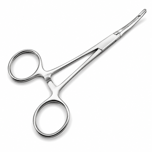 คีมหนีบหลอดเลือดแบบโค้ง Halsted Mosquito Forceps ทำจากเหล็กกล้าไร้สนิม คีมหนีบหลอดเลือดสำหรับผ่าตัด อุปกรณ์การแพทย์ ผู้จัดจำหน่าย OEM - Product Image 2