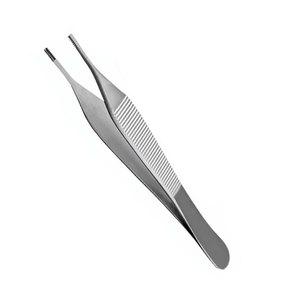 Pinzas para tejido marrón, manuales, 7x7 9x9 dientes, instrumento quirúrgico veterinario, acero inoxidable de grado alemán, agarre de precisión - Product Image 3