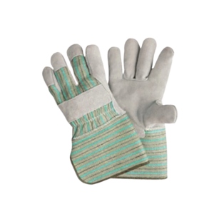Gants de sécurité industriels robustes pour monteurs canadiens, avec manchette antidérapante caoutchoutée, en cuir de vachette pleine fleur, usage général - Product Image 6