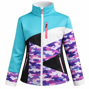 Nouvelle veste coupe-vent et imperméable à manches longues avec fermeture éclair et impression couleur pour le ski et le patinage sur glace, veste coupe-vent pour homme - Product Image 1