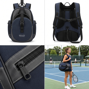 MALUZA INDUSTRIES MI-SB-001 Bolsa de Gimnasio de Nailon Impermeable con Logotipo Personalizado, 30-40L, con Compartimento para Zapatos, para Hombre y Mujer - Product Image 4