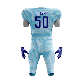 Uniforme de football américain personnalisé pour hommes, col en V, manches courtes, 100% polyester, imprimé léopard sublimé, coupe ajustée, en vente - Product Image 6