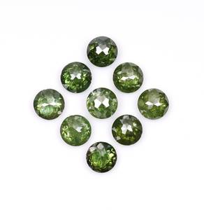 เพชรแท้ธรรมชาติ OM GEMS ขนาด 3.1 มม. สีเขียวเข้มแบบโรสคัท  เพชรเมเลียแฟนซีไลท์  พร้อมใบรับรองสำหรับทำเครื่องประดับ - Product Image 4