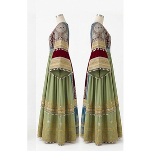 Traditional Handmade Afghan Kuchi <b>Dress</b> Wedding Ethnic Clothing <b>Dress</b> High Quality Silk Material Vintage Afghan Kuchi <b>Dress</b> - Product Image 4