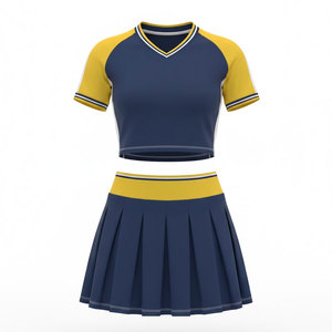 Robe d'uniforme de cheerleader sur mesure de haute qualité avec jupe et haut pour équipe de compétition scolaire - Product Image 1