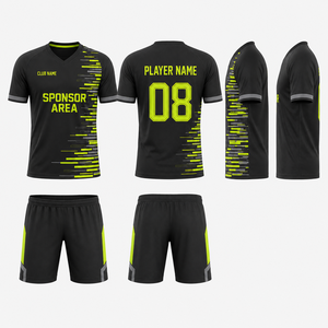 เสื้อฟุตบอลสั่งทำพิเศษ ผ้าไมโครเมช โพลีเอสเตอร์ ระบายอากาศได้ดี แผงข้างตัดเย็บพิเศษ สำหรับทีม แบรนด์ส่วนตัว แขนสั้น ไซส์ใหญ่ - Product Image 2