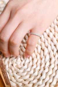 Anillo de Media Eternidad con Diamantes Creados en Laboratorio VS1, Anillo de Boda Personalizado de Oro Blanco de 14K para Mujer, Joyería para Regalo de Fiesta de Compromiso - Product Image 4