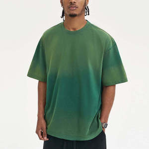 T-shirt Homme Oversize Col Rond Manches Courtes Couleur Unie Tissu Jersey Style Décontracté Tricoté Teint Uni - Product Image 3