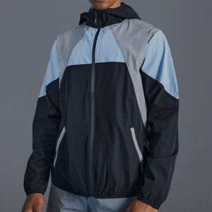 OEM Soft Material Smooth Feel Comfortable Wear Lightweight Design Breathable Reversible Streetwear Unisex Windbreaker Set - Product Image 4