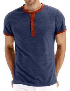 เสื้อยืดคอกลมแขนสั้นผ้าผสมสแปนเด็กซ์/คอตตอนสำหรับผู้ชาย แบบลำลอง สีพื้น ดีไซน์เรียบง่าย แห้งเร็ว ระบายอากาศได้ดี เป็นมิตรกับสิ่งแวดล้อม - Product Image 1