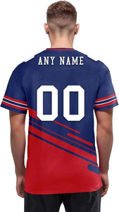 Maillot de football pour homme à col en V, impression sublimée, anti-transpiration, manches courtes, vêtements de sport pour adulte, maillot de football pour homme à col en V - Product Image 6