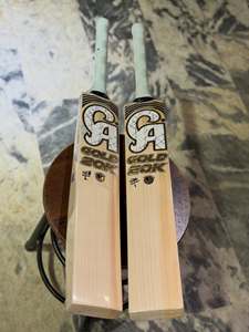 Bate de críquet CA Sports Gold 20K Fakhar Zaman Edition English willow con funda de bate de regalo, agarre adicional y lámina protectora, todo incluido. - Product Image 1