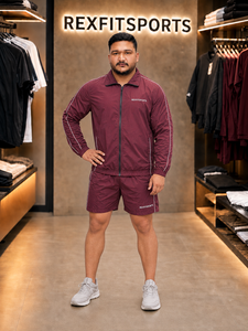 REXFIT SPORTS 2026 Custom Nylon <b>Jacket</b> and Shorts Set Full Zip Sports Tracksuit for Training Casual Wear and Outdoor Activities - Product Image 6