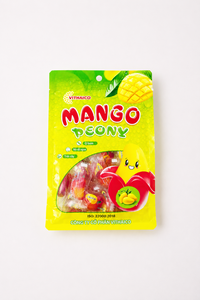 OEM ODM Red Mango Peelable <b>Gummy</b> <b>Candy</b> Rich Ripe Mango Flavor Soft Chewy Snack Bagged Wholesale Competitive Price - Product Image 3