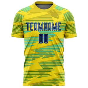 เสื้อฟุตบอลแบบกำหนดเองสำหรับทีมชาย ชุดยูนิฟอร์มแขนสั้น ผ้าโพลีเอสเตอร์ระบายอากาศได้ดี เสื้อกีฬา ชุดฟุตบอลแบบซับลิเมชั่น จำหน่ายส่งแบบ OEM - Product Image 1