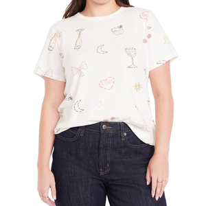 Women Summer Casual T <b>Shirt</b> <b>Tropical</b> Floral Print Crew Neck Short Sleeve Women Regular Fit Peach Cotton Top - Product Image 4