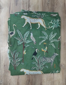 Factory Hot Sale Most Selling Organic Tropical Print Cotton <b>Fabric</b> Boho Style Lightweight for Sustainable Clothing Chemical Free - Product Image 3