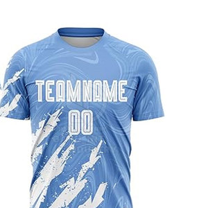 Uniforme de football personnalisé de haute qualité à transfert thermique, séchage rapide, respirant, 100% polyester, service OEM, pour hommes adultes - Product Image 2