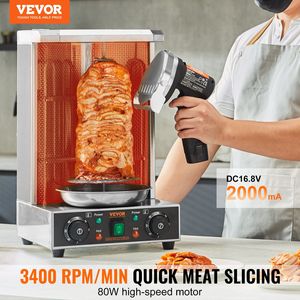 80W elettrico Shawarma coltello Cordless professionale turco commerciale in acciaio inox giroscopio Cutter Doner Kebab affettatrice 2 - Product Image 2
