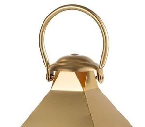 Farol Decorativo de Metal con Acabado Dorado Brillante, de Vidrio y Acero Inoxidable, Diseño Moderno, Gran Venta, para Decoración del Hogar - Product Image 2